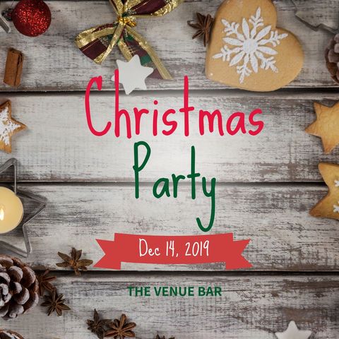 Festive background with christmas cookies and decorations