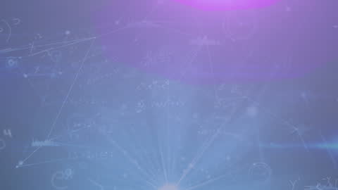 Digital Network Animation with Glowing Data Connections