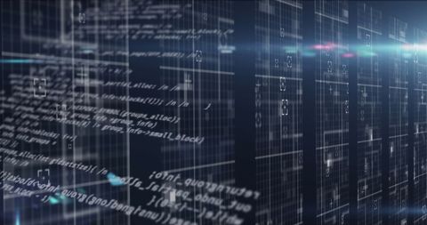 Digital Data Processing in High-Tech Computer Server Environment - Download Free Stock Images Pikwizard.com