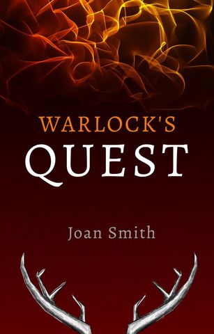fantasy novel cover warlock's quest fiery magical graphic design - Download Free Stock Templates Pikwizard.com