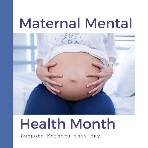 Maternal Mental Health Awareness Highlighting Pregnancy