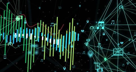 Futuristic Digital Data Wave with Global Connections - Download Free Stock Images Pikwizard.com