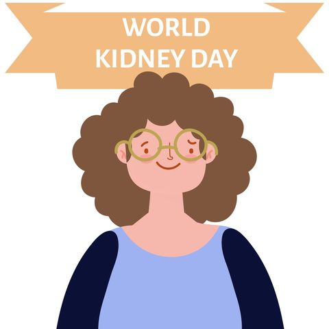 cheerful character celebrating world kidney day awareness - Download Free Stock Templates Pikwizard.com