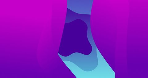 Vibrant Abstract Flowing Organic Purple Shapes