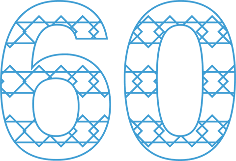 Blue Number 60 with Pattern on Transparent Background - Download Free Stock Videos Pikwizard.com