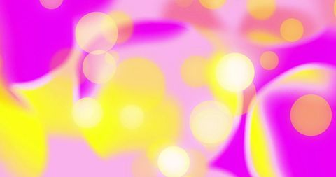 Vibrant Pink and Yellow Abstract Light Circles Background - Download Free Stock Images Pikwizard.com