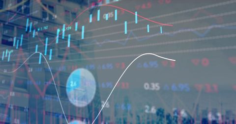 Abstract Digital Interface with Stock Market Data - Download Free Stock Images Pikwizard.com