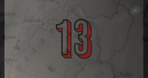 Grunge Red and White Number 13 on Distressed Background - Download Free Stock Images Pikwizard.com