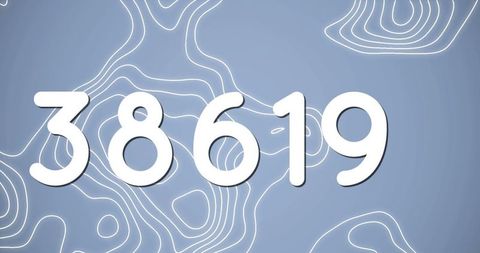 Abstract Digit Pattern with Topographic Lines on Blue Background - Download Free Stock Images Pikwizard.com