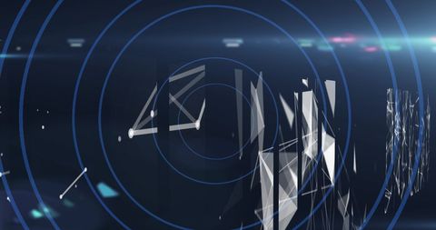 Abstract Geometric Digital Interface Background - Download Free Stock Images Pikwizard.com