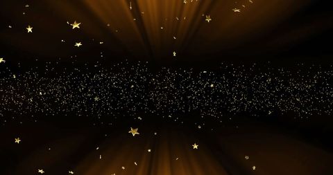 Gold Stars Radiate Amidst Festive Atmosphere - Download Free Stock Images Pikwizard.com