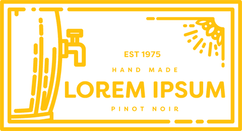 transparent wine label vector with brewing elements - Download Free Stock Videos Pikwizard.com