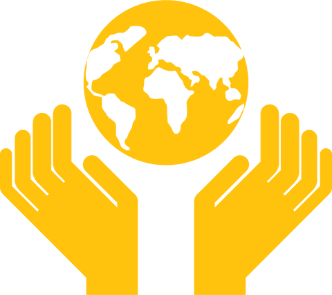 transparent yellow hands holding globe icon symbol for ecology - Download Free Stock Videos Pikwizard.com