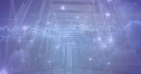 Digital Cloud Technology with Futuristic Networking - Download Free Stock Images Pikwizard.com