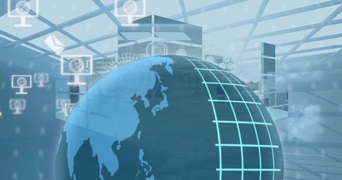 digital data processing and global connections - Download Free Stock Images Pikwizard.com