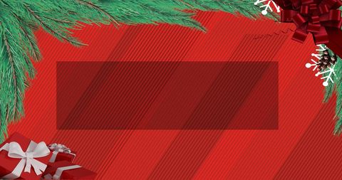 Festive Christmas Background with Russian Text on Red