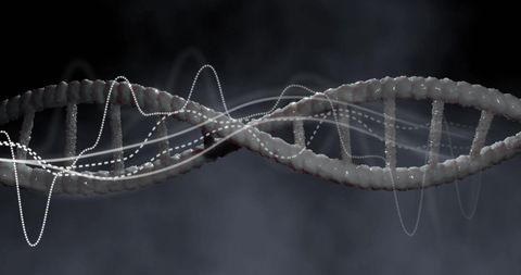 DNA Strand with Digital Data Concept Illustration - Download Free Stock Images Pikwizard.com