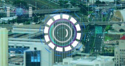 Digital interface scanning cityscape enables communication