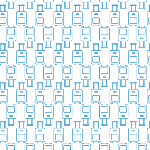 Seamless Blue Luggage Pattern with Transparent Background - Download Free Stock Videos Pikwizard.com