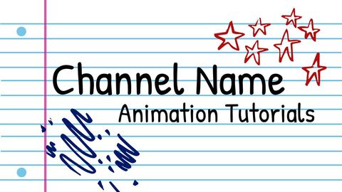 creative animation tutorial header on lined notebook background - Download Free Stock Templates Pikwizard.com