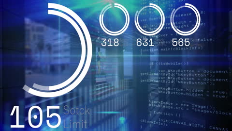 Digital Interface Displaying Real-Time Data