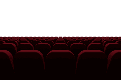 transparent cinema hall with empty red chairs and black background - Download Free Stock Videos Pikwizard.com