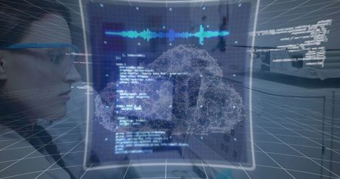 Female Doctor Analyzing Cloud Data in Futuristic Interface - Download Free Stock Images Pikwizard.com