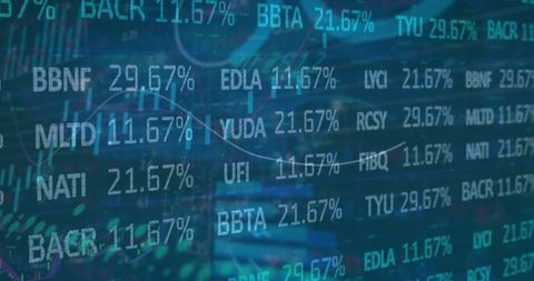 Digital Data and Sky Bringing Technology and Finance Together - Download Free Stock Images Pikwizard.com