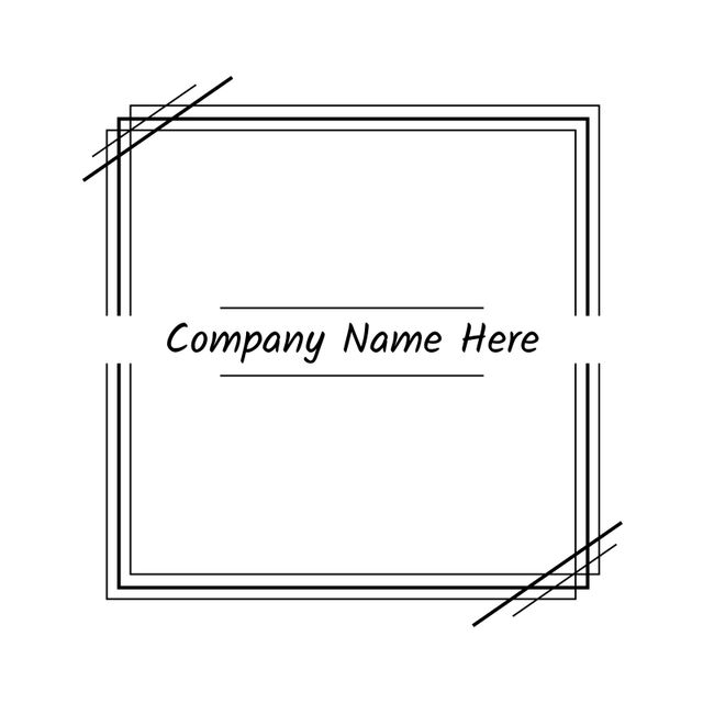 Editable Logo Template with Abstract Square Design - Download Free Stock Templates Pikwizard.com