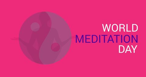 World Meditation Day Celebration with Meditating Woman Silhouette - Download Free Stock Images Pikwizard.com