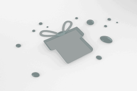 transparent holiday gift icon made from paint dots - Download Free Stock Videos Pikwizard.com