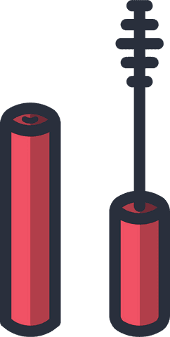 minimal mascara tube and brush icon on transparent background - Download Free Stock Videos Pikwizard.com