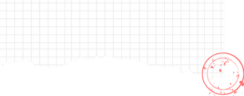 Torn graph paper with red stamp on transparent background