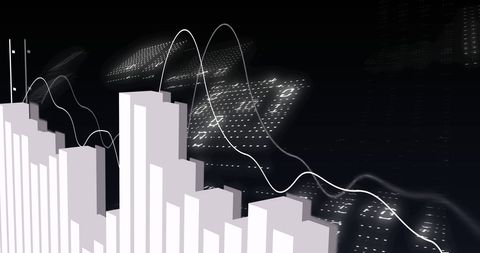 Abstract Financial Analytics with Digital Binary Code Integration - Download Free Stock Images Pikwizard.com