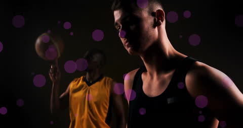 Dynamic Basketball Players with Artistic Light Effects