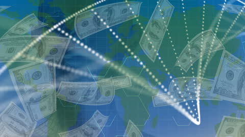 Global Finance and Data Technology Concept Art