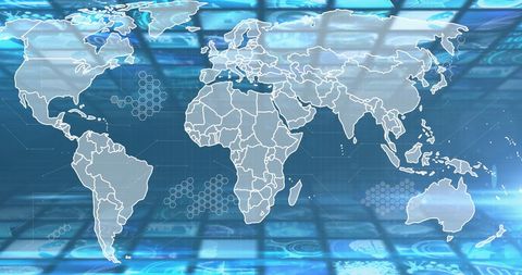 Global Digital Network Concept with Futuristic Elements - Download Free Stock Images Pikwizard.com