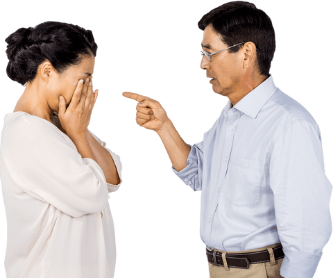 transparent conflict between asian couple illustrating tension - Download Free Stock Videos Pikwizard.com
