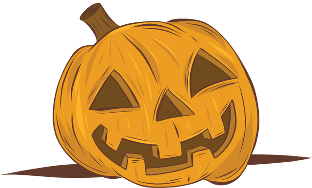 Halloween Pumpkin Illustration on Transparent Background - Download Free Stock Videos Pikwizard.com