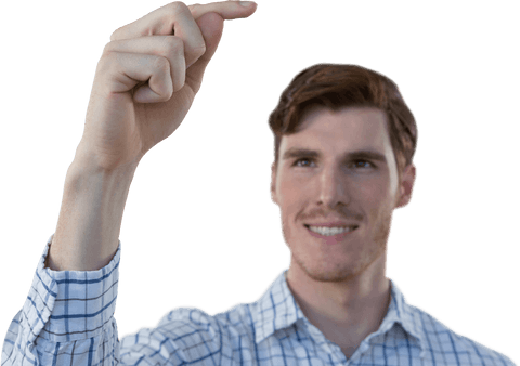 Confident Caucasian Man Pointing on Transparent Background - Download Free Stock Videos Pikwizard.com