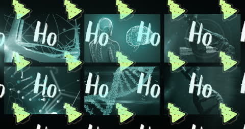 Futuristic Medical Technology with Festive Christmas Elements