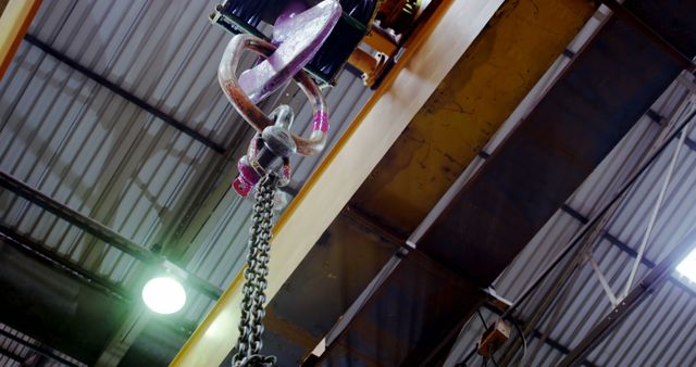 Industrial Chain Hoist Inside Factory Warehouse - Download Free Stock Images Pikwizard.com