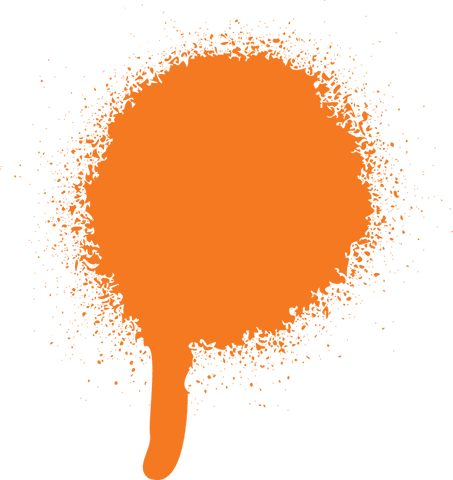 orange paint splatter with drip on transparent background - Download Free Stock Videos Pikwizard.com