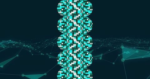 Geometric patterns and digital networks background