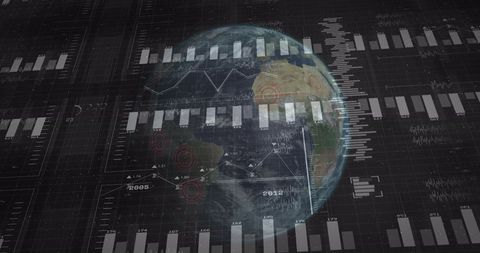 Global Financial Data Processing on Planet Earth - Download Free Stock Images Pikwizard.com