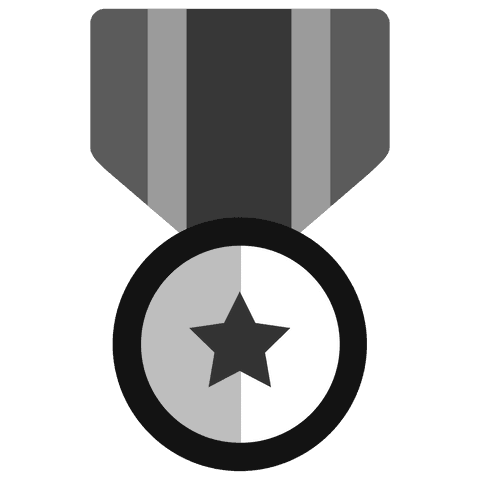 transparent achievement badge with star icon in black and gray - Download Free Stock Videos Pikwizard.com