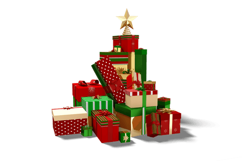 stacked christmas presents on transparent background celebrating holiday season - Download Free Stock Videos Pikwizard.com