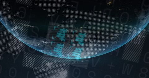 Global finance and data analysis conceptual image