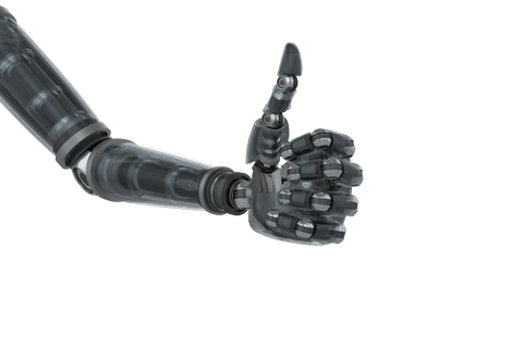 Transparent Cyborg Hand Giving Thumbs Up - Download Free Stock Videos Pikwizard.com