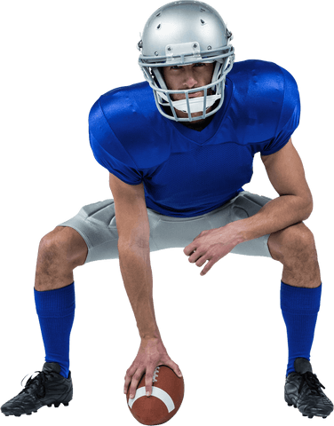 Transparent American Football Player in Action Gear Stance - Download Free Stock Videos Pikwizard.com